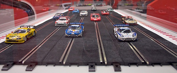 parallel car racing track