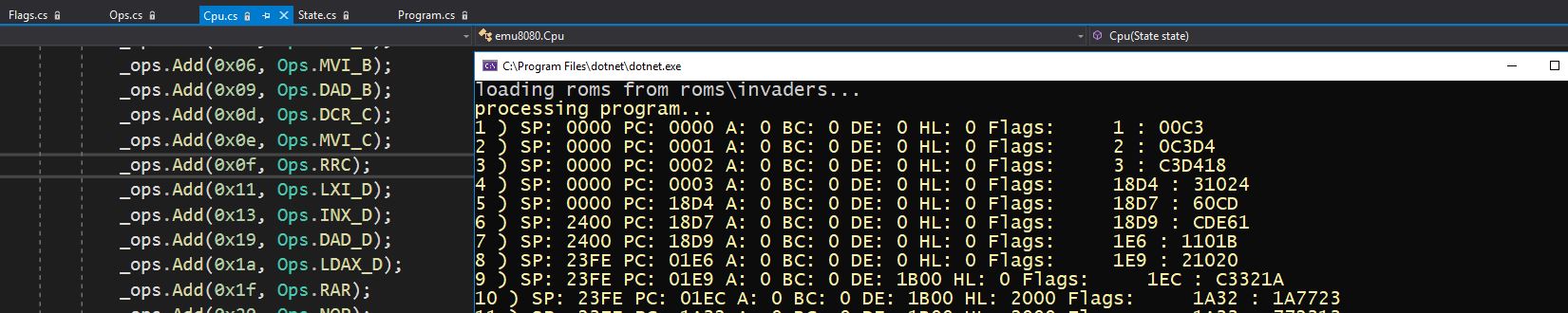 Back to the ’74 with a 8080 emulator – part 1