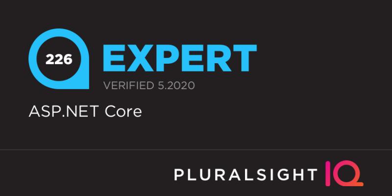 Pluralsight IQ ASP.NET Core Expert