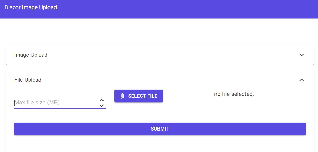 Blazor file uploads